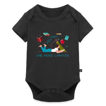 Just one more chapter funny reading quote - Baby Premium short-sleeve bodysuit - black - Front