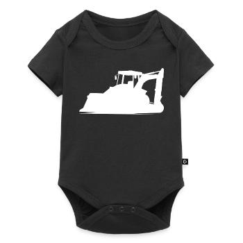 Opérateur d’excavatrice et d’équipement de construction Silhouette – - Body à manches courtes Premium Bébé - noir - Devant