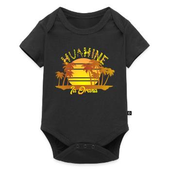 HUAHINE (Sunshine) - Body à manches courtes Premium Bébé - noir - Devant