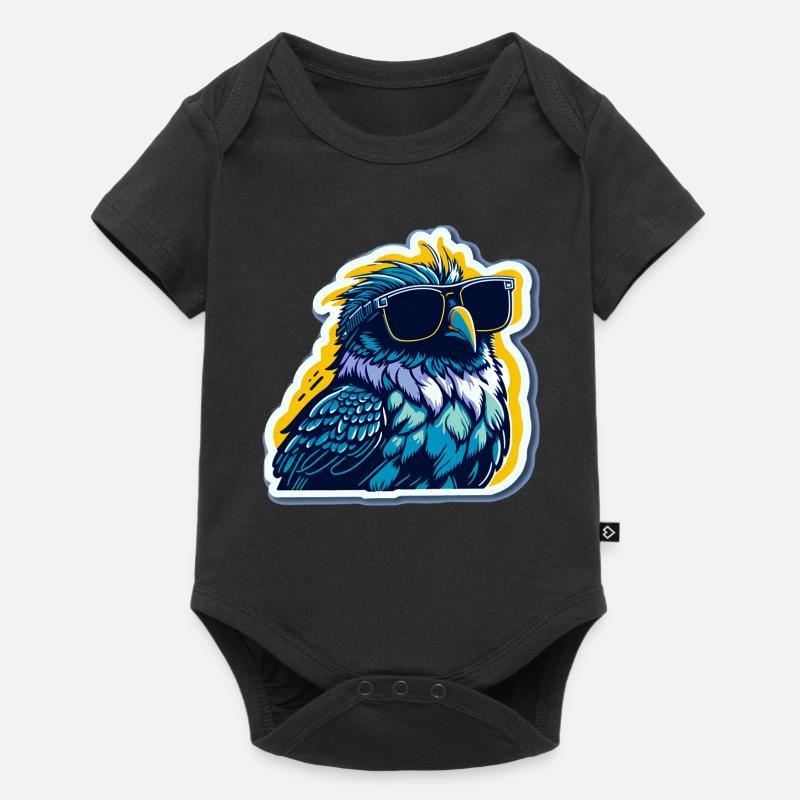 So ein cooler Vogel - Baby Premium Kurzarmbody - Schwarz