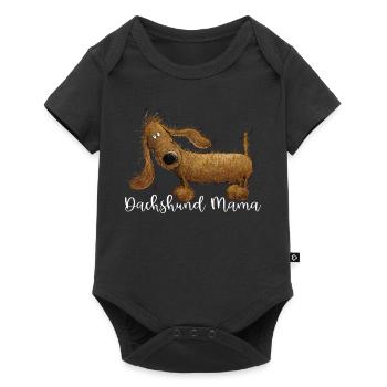 Dachshund Mama For Dachshund Mistress - Baby Premium short-sleeve bodysuit - black - Front