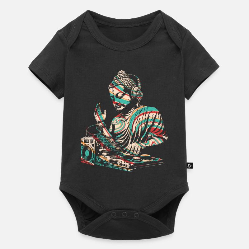 Bouddha DJ - Body à manches courtes Premium Bébé - noir