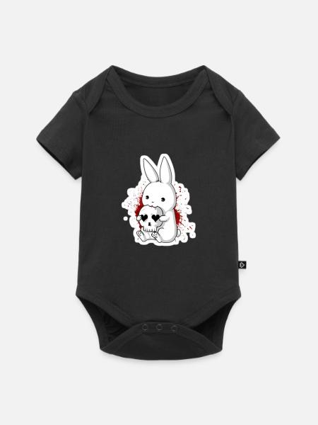 Halloween keks - Baby Premium Kurzarmbody - Schwarz