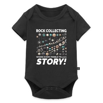 Pebble Rock Collecting Collector Geology Rockhound - Baby Premium short-sleeve bodysuit - black - Front