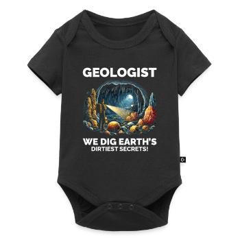 Géologue : Explorer les merveilles cachées de la Terre - Body à manches courtes Premium Bébé - noir - Devant