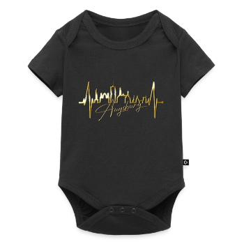 Augsburg Skyline Heartbeat Fan J’aime Augsburger - Body à manches courtes Premium Bébé - noir - Devant