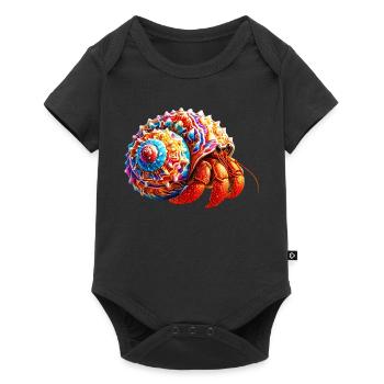 Hermit crab - Baby Premium short-sleeve bodysuit - black - Front