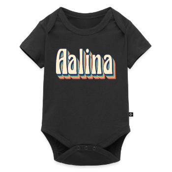 Aalina t-shirt t-shirt rétro idée cadeau vintage - Body à manches courtes Premium Bébé - noir - Devant
