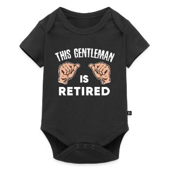 Retraite Relevé de retraite des personnes âgées Liberté - Body à manches courtes Premium Bébé - noir - Devant