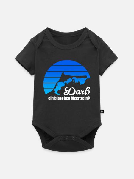 Darß ein bisschen Meer sein? Ostsee Liebe - Baby Premium Kurzarmbody - Schwarz