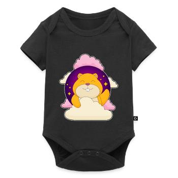 Hamster Clouds - Baby Premium short-sleeve bodysuit - black - Front