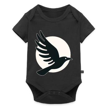Vol de la lune du corbeau - Body à manches courtes Premium Bébé - noir - Devant