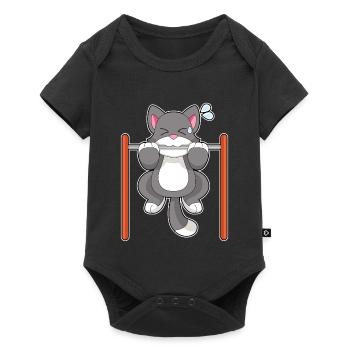 Culturisme Chat Culturisme Culturisme - Body à manches courtes Premium Bébé - noir - Devant