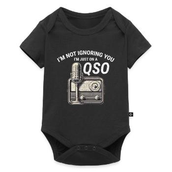 Nostalgic QSO Vintage Ham Radio Operator Classic - Baby Premium short-sleeve bodysuit - black - Front