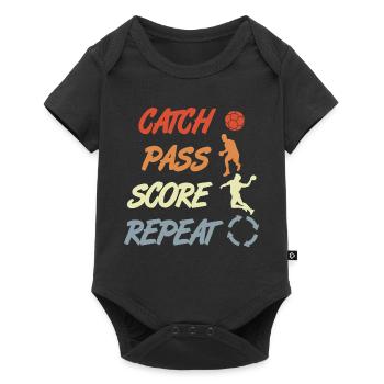 Handball Vintage Look - Body à manches courtes Premium Bébé - noir - Devant