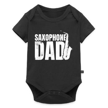 Saxophonist Father - Baby Premium short-sleeve bodysuit - black - Front