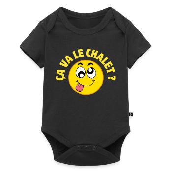 Suisse, Suisse humour, ça va le chalet ? - Body à manches courtes Premium Bébé - noir - Devant
