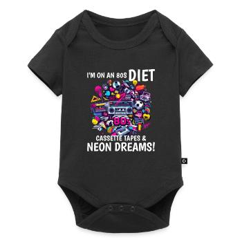 I'm on an 80s Diet Cassette Tapes Vintage 1980s - Baby Premium short-sleeve bodysuit - black - Front