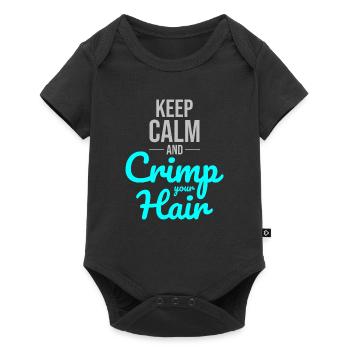 Crimp Your Hair: Embrace '80s Nostalgia and Style - Baby Premium short-sleeve bodysuit - black - Front