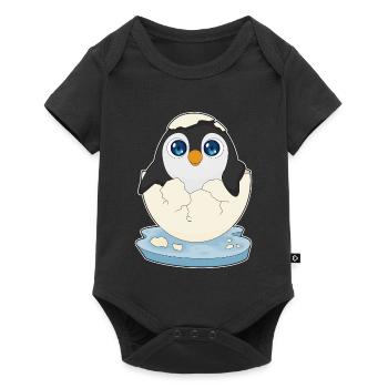 Baby Penguin Egg - Baby Premium short-sleeve bodysuit - black - Front