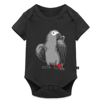 Parrot Singer Microphone Chant - Body à manches courtes Premium Bébé - noir - Devant