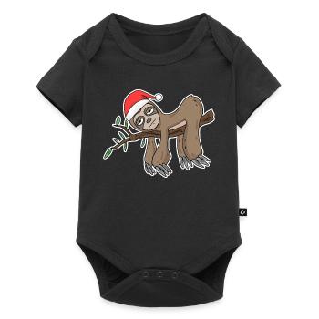 Sloth Christmas - Baby Premium short-sleeve bodysuit - black - Front