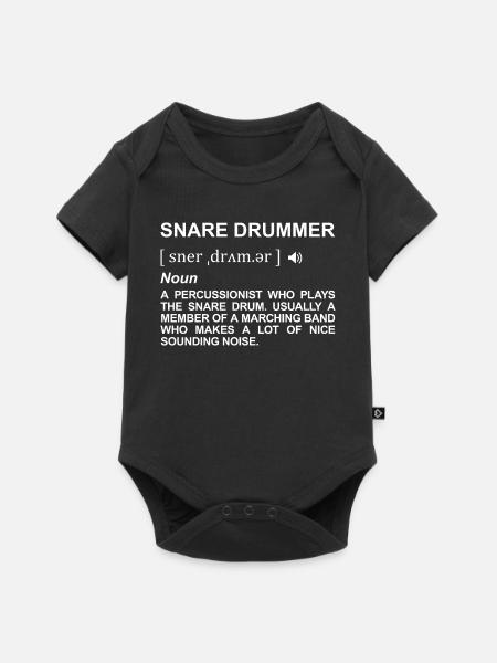 Trommelspieler Definition - Baby Premium Kurzarmbody - Schwarz