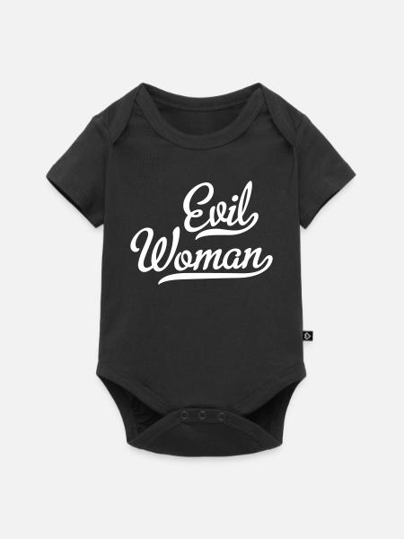 Evil Woman - Baby Premium Kurzarmbody - Schwarz