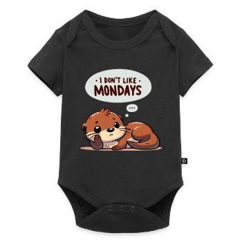 Anti-Monday Otter | Office Humor - Baby Premium short-sleeve bodysuit - black - Front