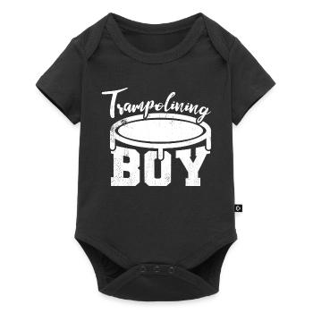 Trampoline Jumper Garçon - Body à manches courtes Premium Bébé - noir - Devant