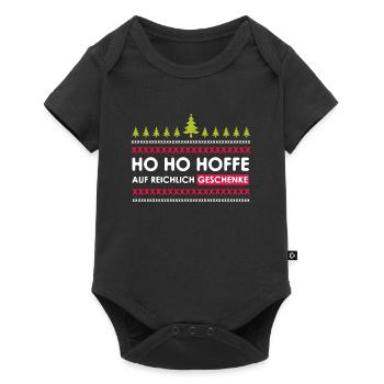 Weihnachten Spruch - Baby Premium Kurzarmbody - Schwarz - Vorne