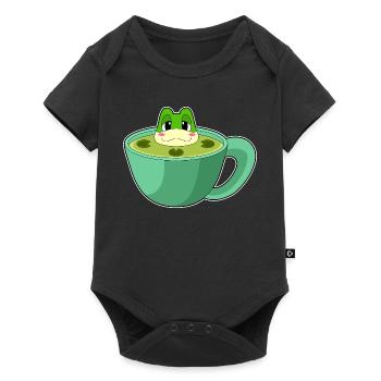 Mug grenouille - Body à manches courtes Premium Bébé - noir - Devant