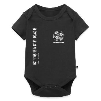 Koordinaten Bielefeld - Baby Premium Kurzarmbody - Schwarz - Vorne