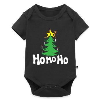Hohoho sapin sapin symbole étoiles - Body à manches courtes Premium Bébé - noir - Devant