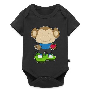 Monkey Apple - Baby Premium short-sleeve bodysuit - black - Front