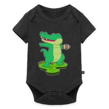 Crocodile Football Américain Sports - Body à manches courtes Premium Bébé - noir - Devant