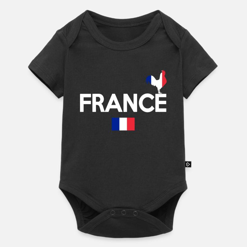 FRANKREICH - Baby Premium Kurzarmbody - Schwarz