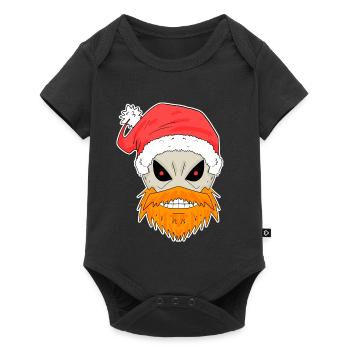 Santa Claus Skull - Baby Premium short-sleeve bodysuit - black - Front