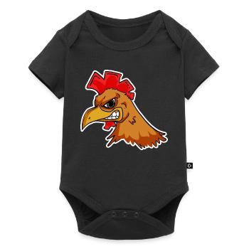 Chicken Head - Baby Premium short-sleeve bodysuit - black - Front