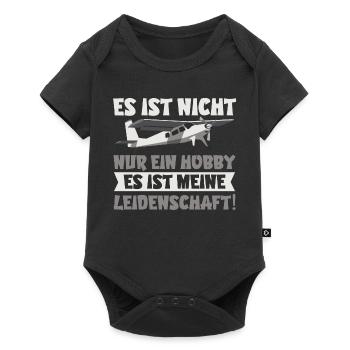 Flugzeug Modellbau Hobby Leidenschaft Geschenk - Baby Premium Kurzarmbody - Schwarz - Vorne