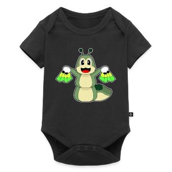 Sac de courses Caterpillar - Body à manches courtes Premium Bébé - noir - Devant