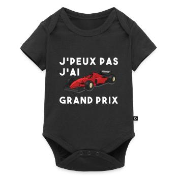 Je peux pas j ai grand prix - Body à manches courtes Premium Bébé - noir - Devant