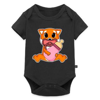 Motif Shiba Inu bébé - Body à manches courtes Premium Bébé - noir - Devant
