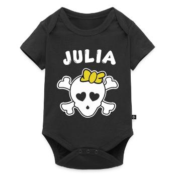 Pirate Julia Design for Girls and Women - Baby Premium short-sleeve bodysuit - black - Front