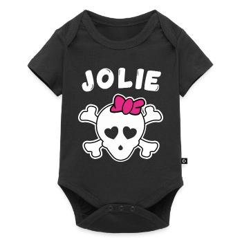 Pirate Jolie Design pour Filles et Femmes - Body à manches courtes Premium Bébé - noir - Devant