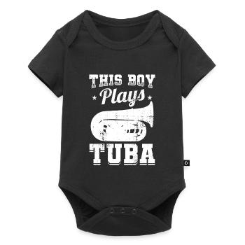Garçon de tuba - Body à manches courtes Premium Bébé - noir - Devant