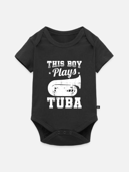 Tuba Junge - Baby Premium Kurzarmbody - Schwarz