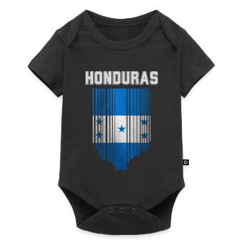 Drapeau du Honduras, fierté hondurienne - Body à manches courtes Premium Bébé - noir - Devant