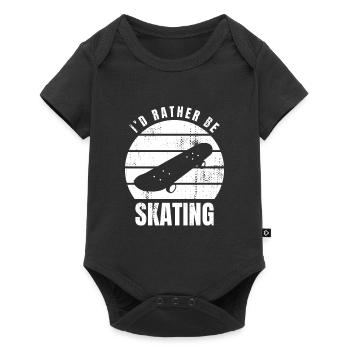 Je préfère skater - Body à manches courtes Premium Bébé - noir - Devant