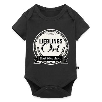 Lieblingsort Bad Hindelang - Baby Premium Kurzarmbody - Schwarz - Vorne